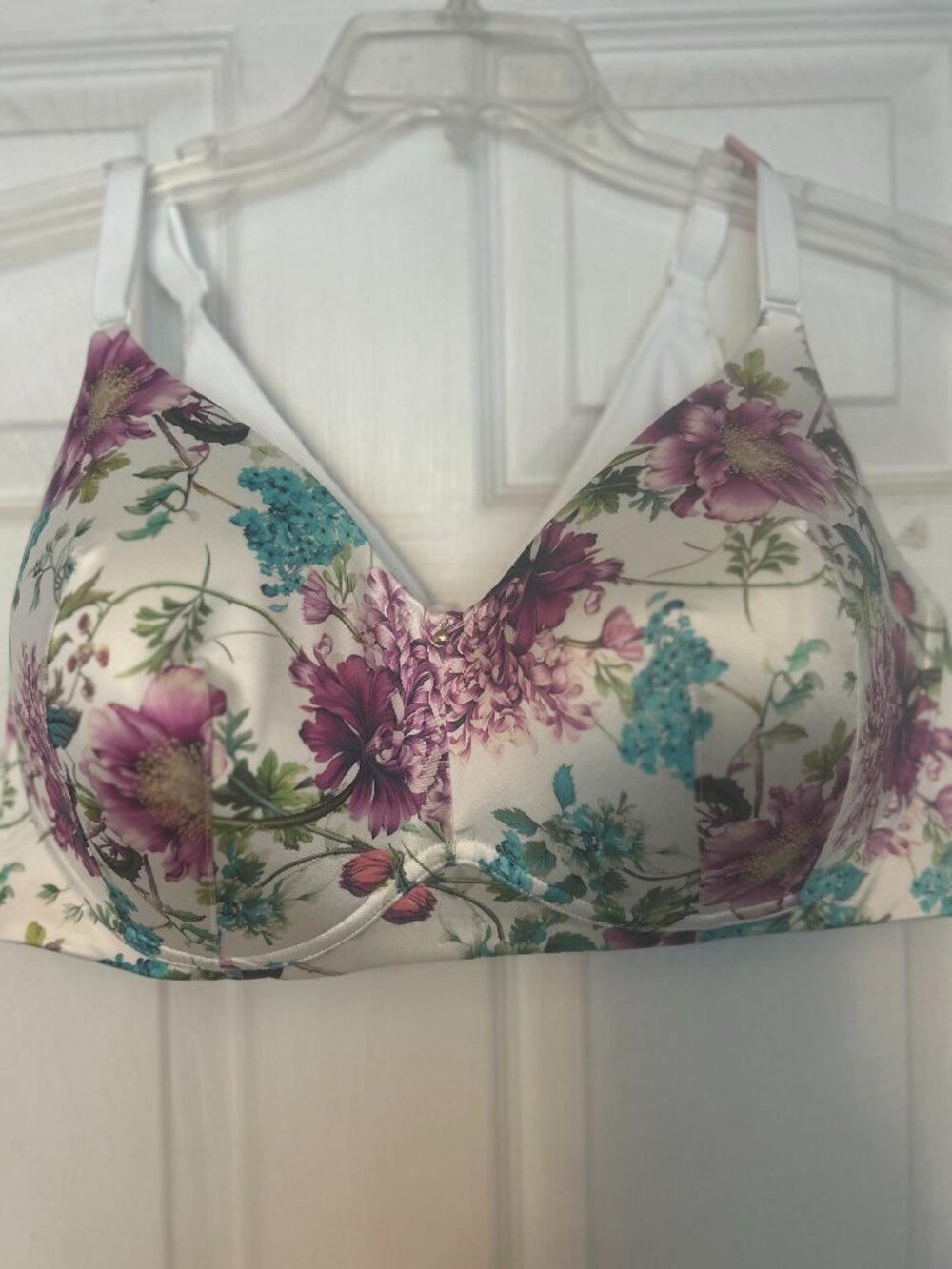NWT Cacique Lightly Lined Full Coverage Floral Bra